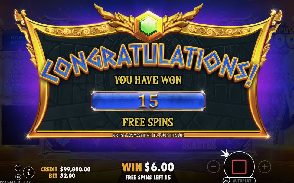 Free Spins round running on the special reels