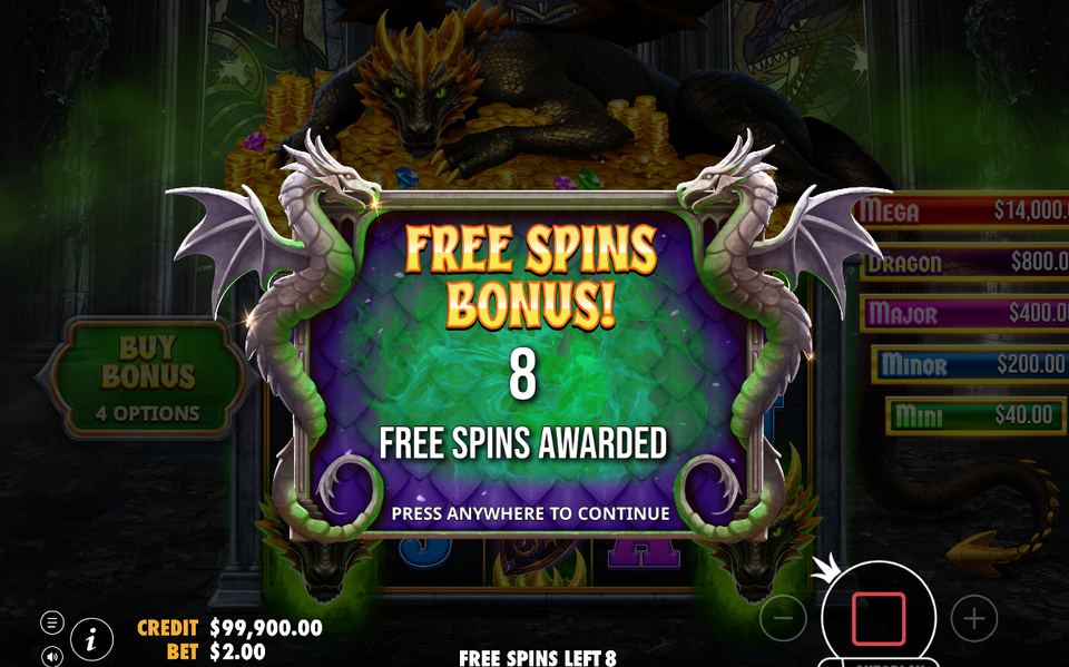 Free Spins round with reels 2-4 spinning together